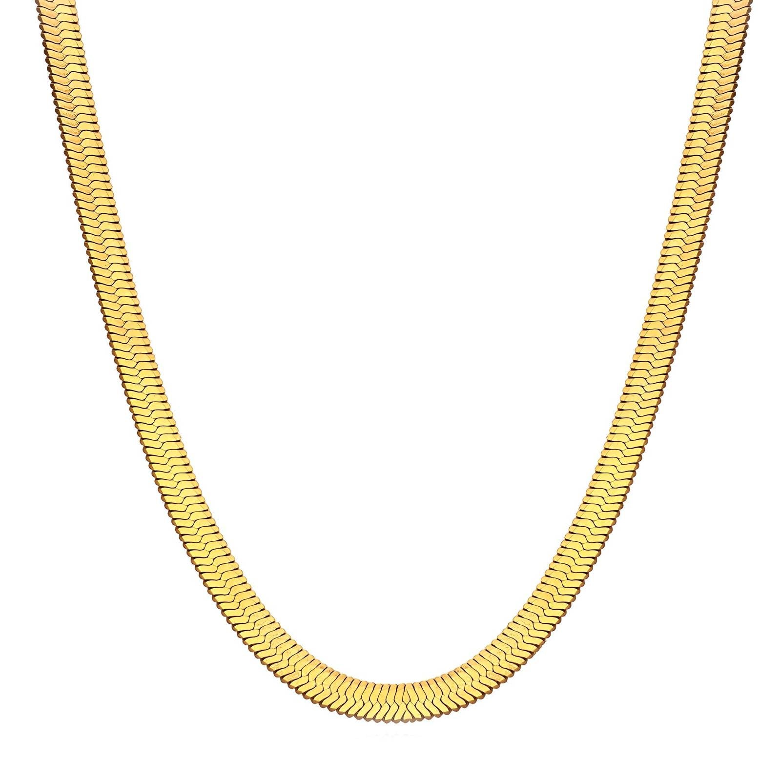 Infinity Glow Necklace, 18K Gold Plated Steel