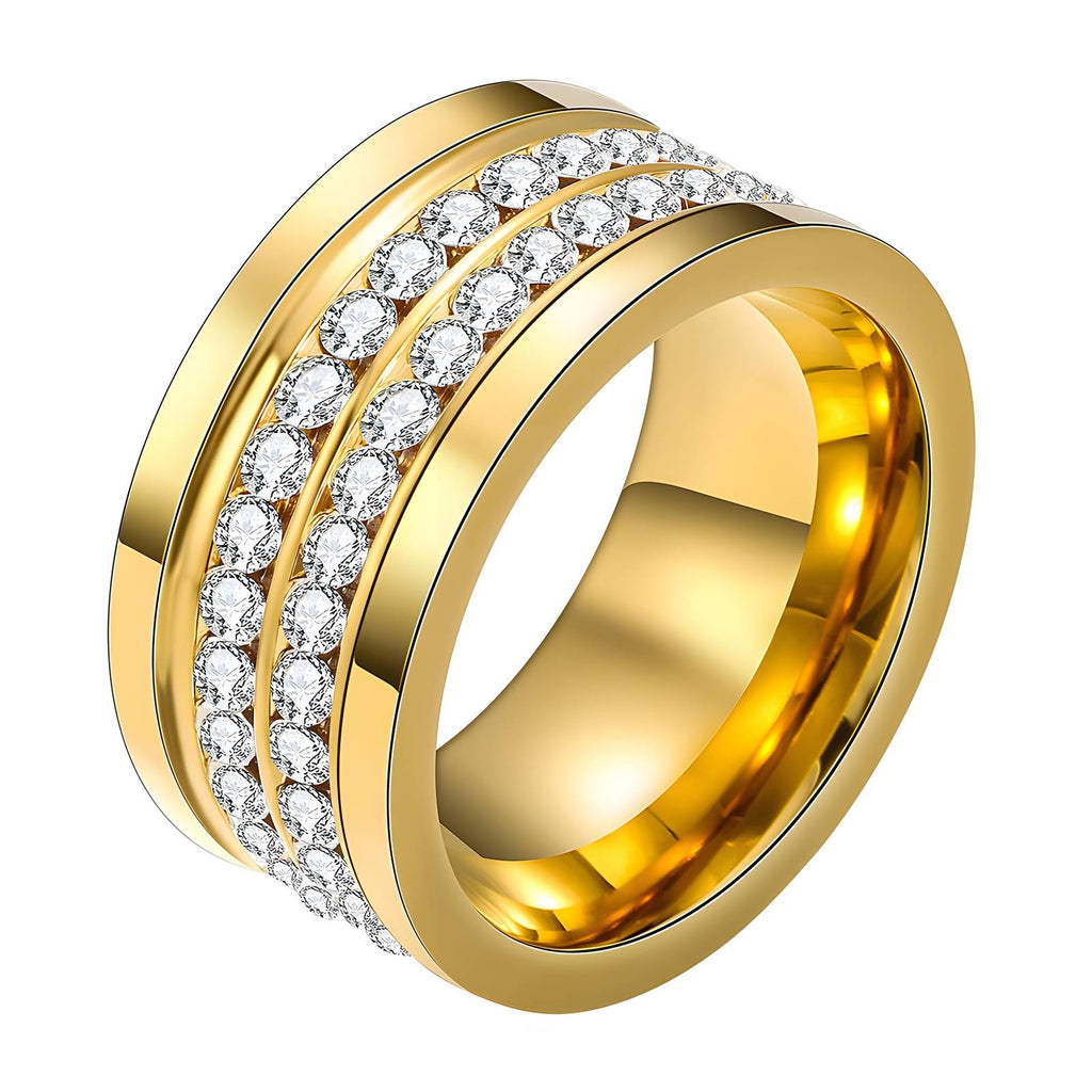 Ring, 18K Gold Plated Steel